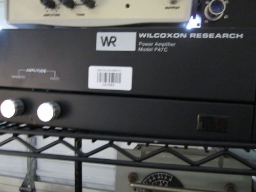 WILCOXON RESEARCH PA7C POWER AMPLIFIER VIBRATION SHAKER TEST ACCELEROMETER