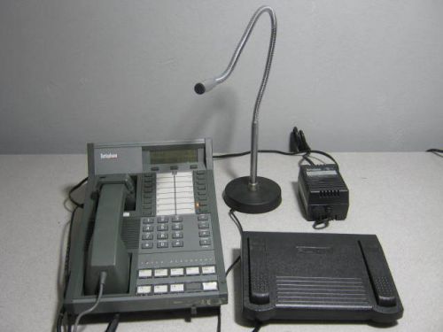 Dictaphone Model 0421  C-Phone Transcriper Set w/Microphone &amp; Foot Petal
