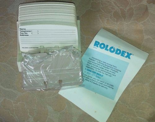 Vintage Rolodex 125 Card Petite Address/Telephone File Ivory S-300 2.25&#034;x 4&#034;NEW