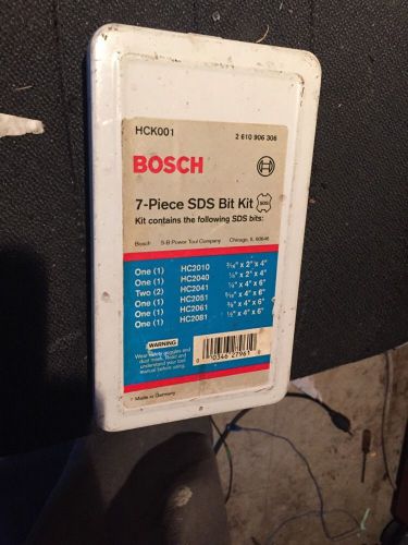 Bosch 5 Piece sds Bits W/ Case