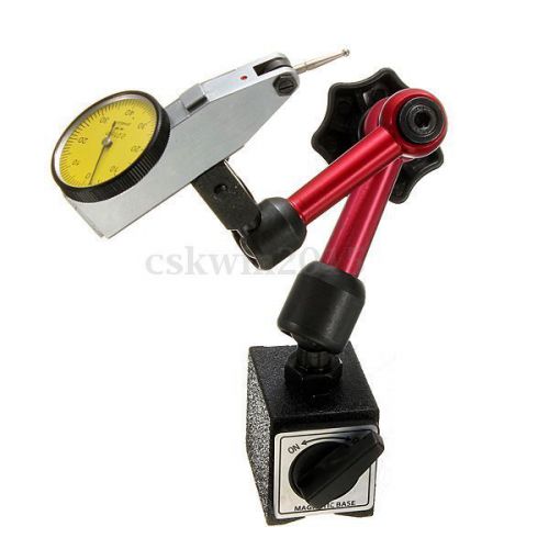 Magnetic Flexible Base Holder Stand + Dial Test Indicator Gauge Scale Precision