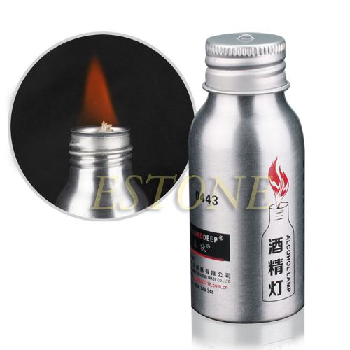 Durable 50ml portable alcohol burner lamp metal case lab equipment heating new for sale
