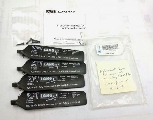 BK 24.313.20 Clean-Tec Lang Chip Fan Replacement Kit (13&#034; Diameter) (NIB)