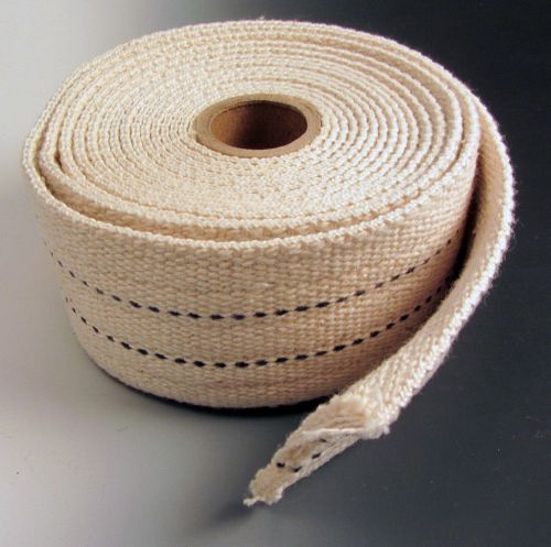 10.4 foot roll 2&#034; Blue Line Cotton Webbing Cargo Control Tie Down Moving Craft