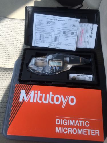 Mitutoyo 293-185 0-1&#034; Quantumike IP65 Digital Micrometer Brand New Never Opened