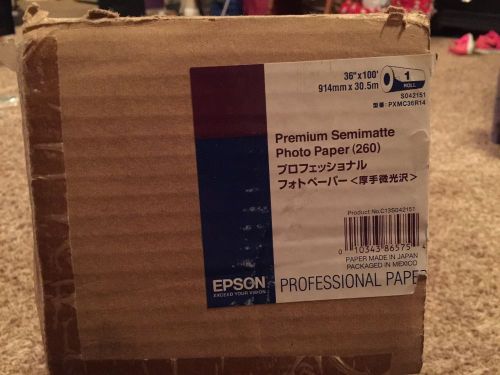 Epson Premium Semimatte Photo Paper (260) 36&#034; x 100&#039; S042151 260
