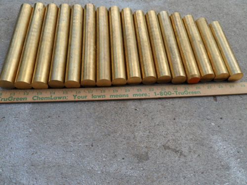 1-1/4&#034; BRASS SOLID ROUND ROD 1.250&#034; OD VARIOUS LENGHTS 55-POUNDS Lathe Bar Stock
