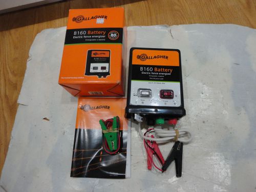 NIB GALLAGHER B160 Battery Powered Fence Charger Energizer NEW Nice &amp; NR!!