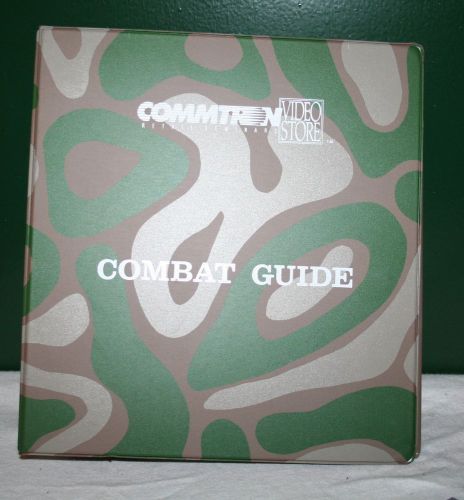 Vtg camouflage binder commtron video store combat guide binder only mint army for sale