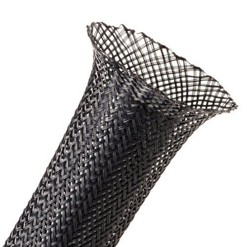 Hellermann Tyton 170-03003 Expandable Braided Sleeving, 1.0&#034; Diameter, Black,