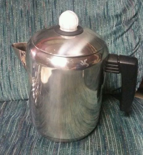 Martha Stewart Everyday Coffee Pot Stove Top Percolator Stainless Camping 8 cup