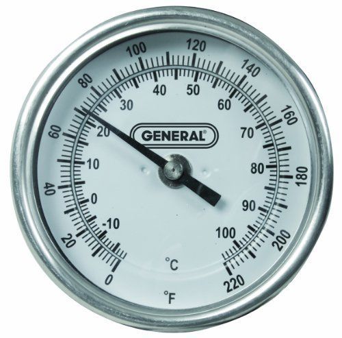 General Tools &amp; Instruments T300-36 36 Inch X 3 Inch Dial Soil Thermometer 0 Deg