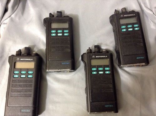 Lot of 4 Motorola Astro Sabers Model II (2) *FOR PARTS/REPAIR*