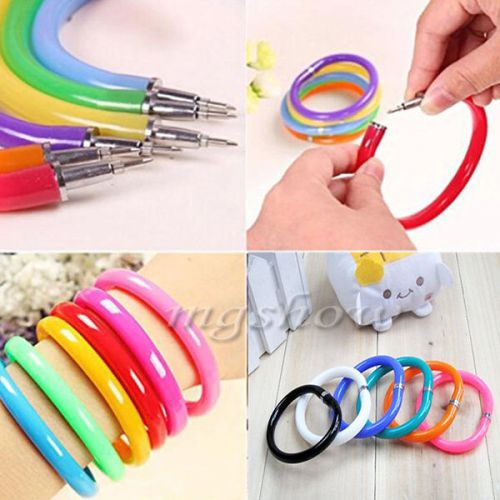 10 Pcs Novelty Creative Plastic Bangle Bracelet Wristlet Circlet Ball Point Pen
