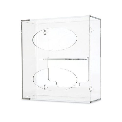 Clearform ML7038 Clear Acrylic Side Loading Glove Dispenser, Benchtop, Vertical,
