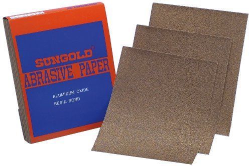 Sungold Abrasives 130088 120 Grit 9-Inch by 11-Inch Sanding Sheets Brown Aluminu