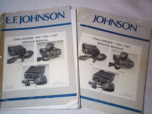 EF Johnson Challenger UHF &amp; VHF Mobile Radio Service Manuals
