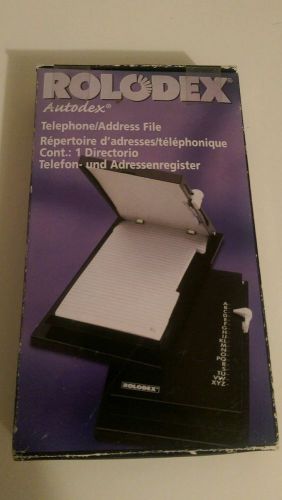 ROLODEX 67457 AUTODEX metal NOS unused Telephone Address File black