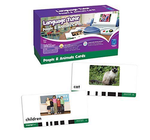 New educational insights language tutorcard set people &amp; animals for sale