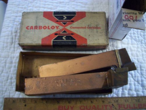 2 Carbaloy NOS Cemented Carbides Cutting Tools GL-20  78B From Metal Lathe Boxed