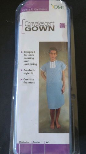 DMI Convalescent gown Blue and White One size fits most