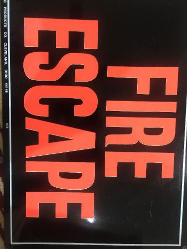 Fire Escape Sign