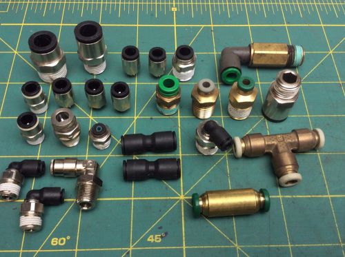 PUSH TO CONNECT FITTINGS MISC SIZES PRESTOLOK AND LEGRIS QTY 25 #61298