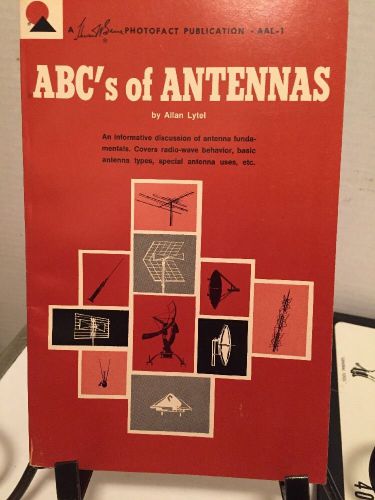 1966 ABC&#039;s Of ANTENNAS LYtel 1st ED 1st Printing PB EUC HAM RADIO WAVE