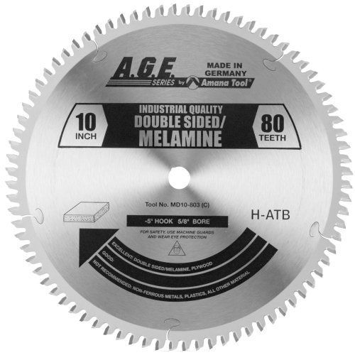 A.g.e. series by amana tool md10-803 double sided melamine 10-inch diameter by for sale