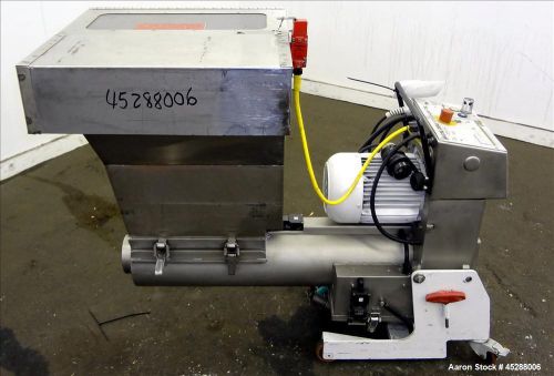 Used- Plastic Recycling Machinery Auger Fed Granulator, Model MGK400/175TL. 316