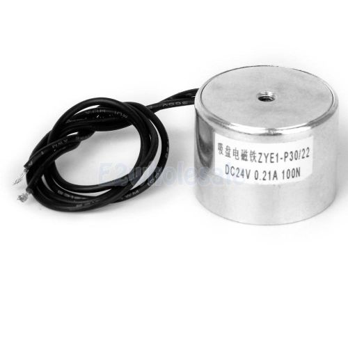 10kg dc 24v zye1-p30/22 electric lifting magnet solenoid electromagnet 30mm for sale