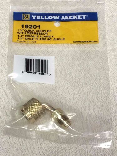 Yellow jacket, quick coupler, 1/4&#034; fm flare swivel x 1/4&#034; fmpt, ritchie# 19201 for sale