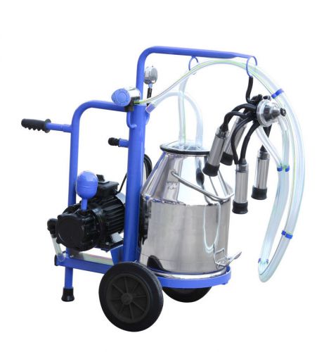 Milking machine for cows 120v 30l/ 7.4 us gal stainless steel milker free extras for sale
