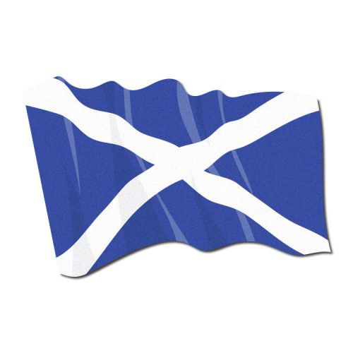 3M Reflective Fire Helmet Flag Decal - Waving Scotland Flag - 1.5&#034; x 2.5&#034;