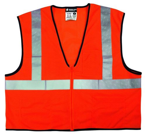 MCR Safety VCL2MOZX5 2&#034; Silver Reflective Safety Vest