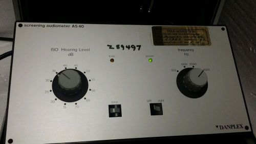 DANPLEX AS 40 - Portable Screening Audiometer w Hard Case &amp; Headphones