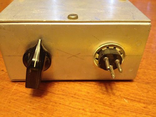 Vintage amphenol switch - socket tester? power supply? - metal case - vgc for sale