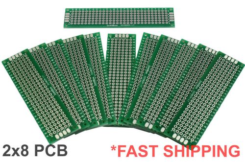 12x 2x8 cm Double Side DIY Prototype Circuit Breadboard PCB Universal Board (G)