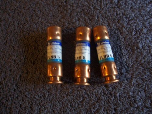 Littelfuse flnr 60 id, 60 amp, 250 vac, class rk5 indicator fuses (lot of 3) for sale