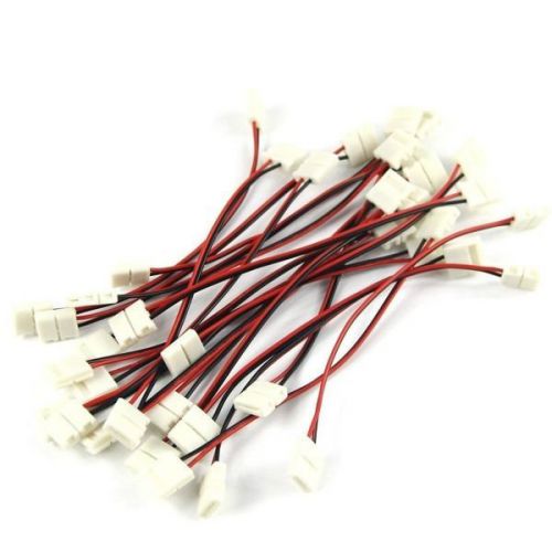 10pcs connector adapter cable led pcb strip 3528 to 3528 single color 8mm for sale