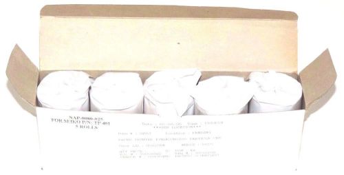 BOX OF 5 NEW SEIKO NAP-0080-025 THERMAL PAPER ROLLS SS-0080-025A FOR TP40125C