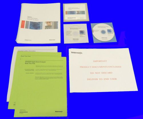 Tektronix User Manual &amp; 8300 Software CD for DSA 8300 Digital Serial Analyzer