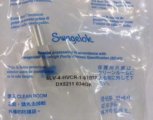 Swagelok 316L VAR High Flow VCR Fitting, Tube Butt Weld Body 6LV-4-HVCR-1-6TB7P