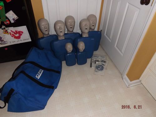 CPR PROMPT Manikin Set of Five Adult/Child &amp; 2 Infants w/ Carrying Case