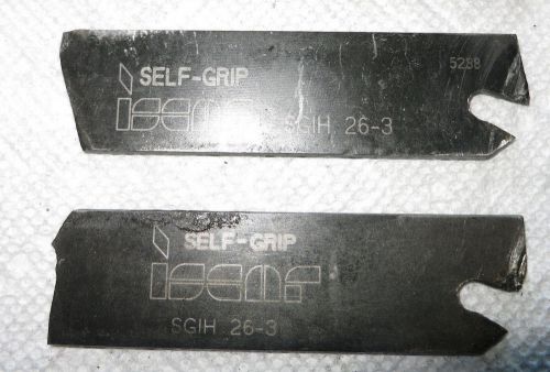 Iscar Self-Grip Cut-Off Tool Blade Model SGIH 26-3. ONE PER PURCHASE. Lathe Tool