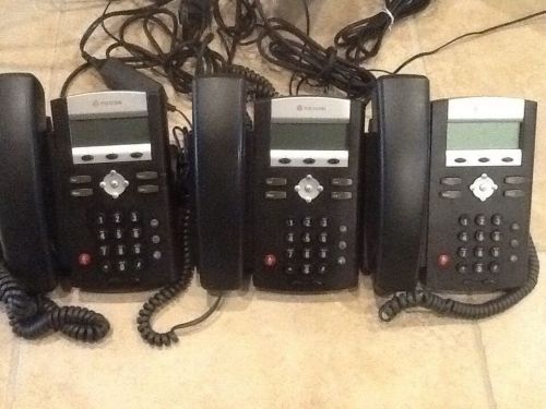 LOT OF 6 Polycom SoundPoint IP 320 SIP VoIP POE Office Phone 2201-12320-001