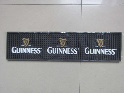 2 - Guinness Distributor Bar Mats 20&#034; x 5&#034; New In Box 3 D Logo