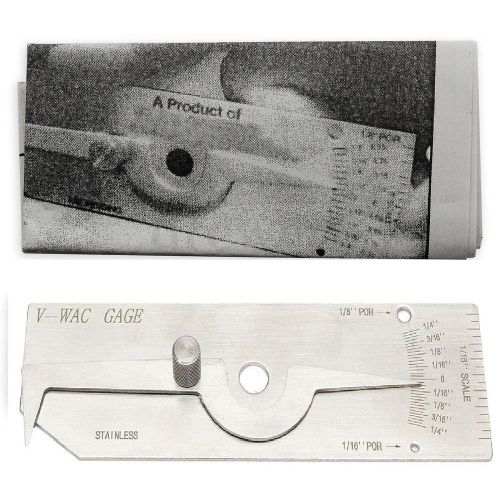 V-wac biting edge single weld gauge for welding inspection inch stainless steel for sale