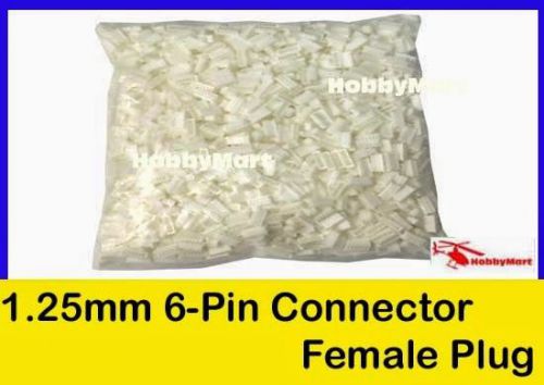 1000 pcs 1.25mm 6-Pin Female Connector x 1 Pack via FIRST CLASS MAIL