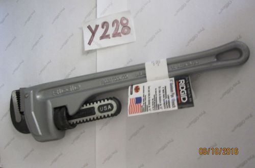 Ridgid 31095 14&#034; aluminum straight pipe wrench for sale